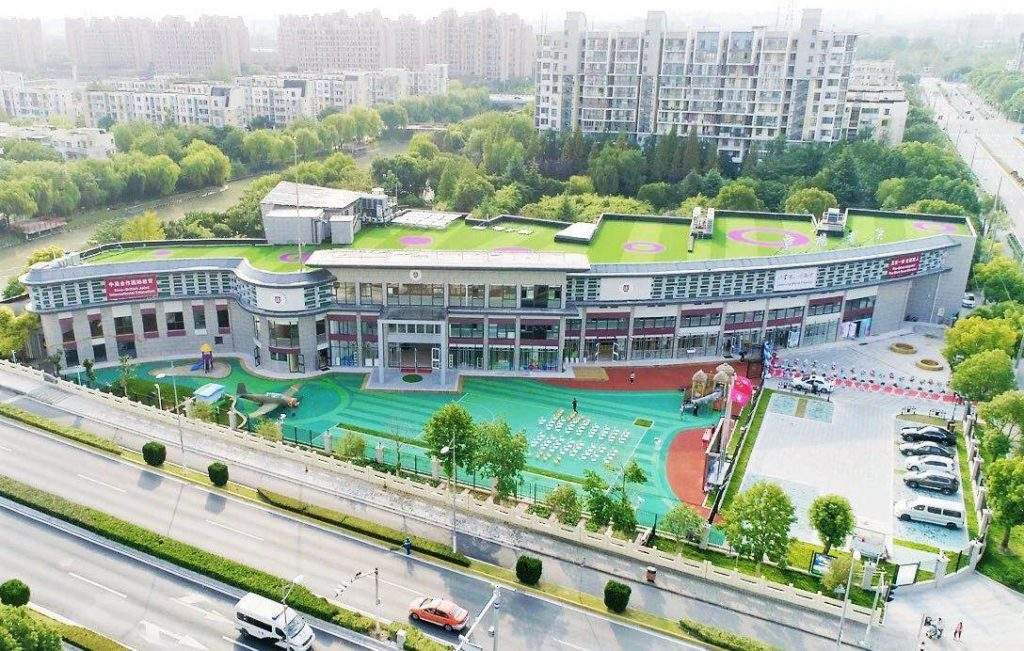 上海寶山伊派幼兒園地板案例